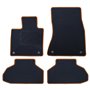 ALFOMBRA A MEDIDA BMW F16 X6 (2014-2019) 5PZ RIBETE AMARILLO