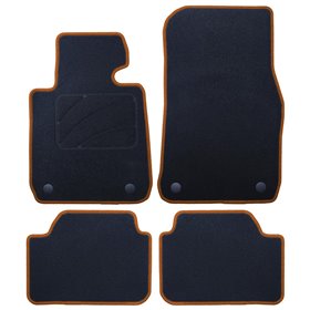 ALFOMBRA A MEDIDA BMW F20 SERIE 1 5 PUERTAS (2012-PRESENTE) 5PZ RIBETE AMARILLO