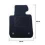 ALFOMBRA A MEDIDA BMW F23 SERIE 2 CABRIO (2014-2019) 5PZ RIBETE AMARILLO