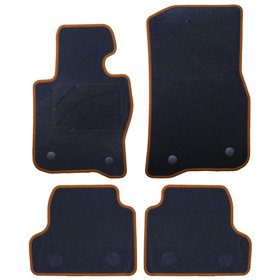 ALFOMBRA A MEDIDA BMW F32 SERIE 4 COUPE (2013-2019) 5PZ RIBETE AMARILLO
