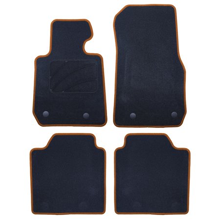 ALFOMBRA A MEDIDA BMW F34 SERIE 3 GT (2013-PRESENTE) 5PZ RIBETE AMARILLO