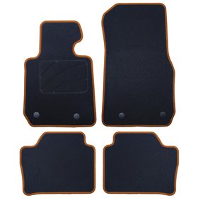 ALFOMBRA A MEDIDA BMW F36 SERIE 4 GRAN COUPE (2014-PRESENTE) 5PZ RIBETE AMARILLO