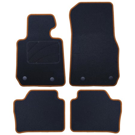 ALFOMBRA A MEDIDA BMW F36 SERIE 4 GRAN COUPE (2014-PRESENTE) 5PZ RIBETE AMARILLO