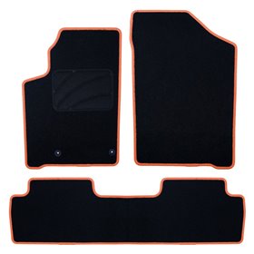 ALFOMBRA A MEDIDA CITROEN BERLINGO (1996-2008) 5PZ RIBETE AMARILLO