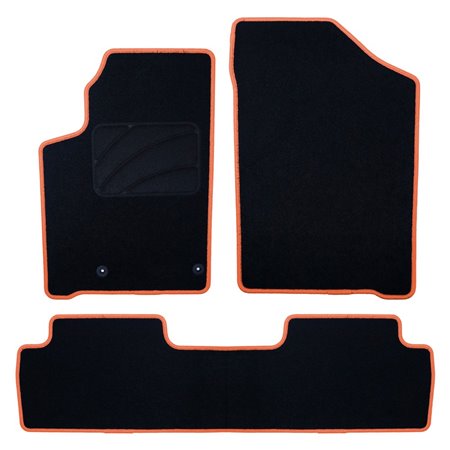 ALFOMBRA A MEDIDA CITROEN BERLINGO (1996-2008) 5PZ RIBETE AMARILLO