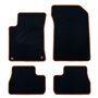 ALFOMBRA A MEDIDA CITROEN C3 (2009-2016) 5PZ RIBETE NARANJA