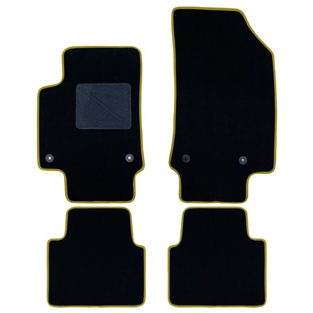 ALFOMBRA A MEDIDA CITROEN C3 AIRCROSS (2017-PRESENTE) 5PZ RIBETE AMARILLO