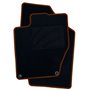 ALFOMBRA A MEDIDA CITROEN C4 (2010-2019) 5PZ RIBETE NARANJA
