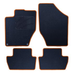 ALFOMBRA A MEDIDA CITROEN DS4 (2010-PRESENTE) 5PZ RIBETE AMARILLO