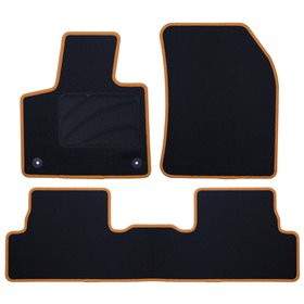 ALFOMBRA A MEDIDA CITROEN DS7 (2018-PRESENTE) CP RIBETE AMARILLO