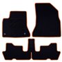 ALFOMBRA A MEDIDA CITROEN GRAND C4 PICASSO (2006-2013) 7PZ C/P RIBETE NARANJA