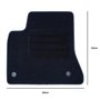 ALFOMBRA A MEDIDA CITROEN GRAND C4 PICASSO (2006-2013) 7PZ C/P RIBETE NARANJA