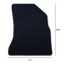 ALFOMBRA A MEDIDA CITROEN GRAND C4 PICASSO (2006-2013) 7PZ C/P RIBETE NARANJA