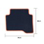 ALFOMBRA A MEDIDA CITROEN NEMO (2008-2019) 5PZ RIBETE AMARILLO