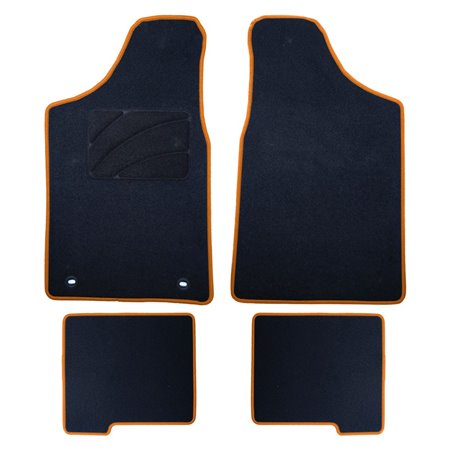 ALFOMBRA A MEDIDA CITROEN SAXO (1996-2003) 5PZ RIBETE AMARILLO