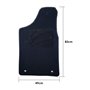 ALFOMBRA A MEDIDA CITROEN SAXO (1996-2003) 5PZ RIBETE AMARILLO