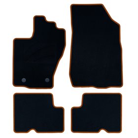 ALFOMBRA A MEDIDA DACIA DUSTER (2014-2018) 5PZ RIBETE NARANJA