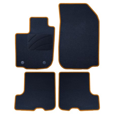 ALFOMBRA A MEDIDA DACIA SANDERO (2016-PRESENTE) 5PZ RIBETE AMARILLO