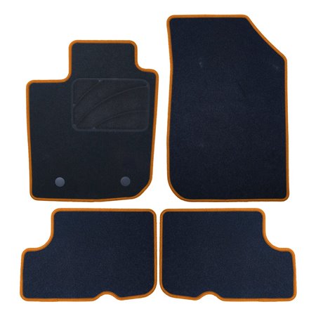 ALFOMBRA A MEDIDA DACIA SANDERO STEPWAY (2008-2012) 5PZ RIBETE AMARILLO