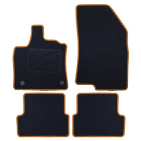 ALFOMBRA A MEDIDA DACIA SANDERO STEPWAY (DESDE 2021) 5PZ RIBETE AMARILLO