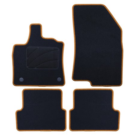 ALFOMBRA A MEDIDA DACIA SANDERO STEPWAY (DESDE 2021) 5PZ RIBETE AMARILLO