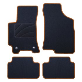 ALFOMBRA A MEDIDA DAEWOO LANOS (1997-2002) 5PZ RIBETE AMARILLO