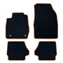 ALFOMBRA A MEDIDA FORD FIESTA (2013-2017) 5PZ RIBETE NARANJA