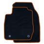 ALFOMBRA A MEDIDA FORD FIESTA (2013-2017) 5PZ RIBETE NARANJA