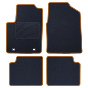 ALFOMBRA A MEDIDA FORD KA (2008-2016) 5PZ RIBETE AMARILLO