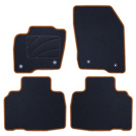 ALFOMBRA A MEDIDA FORD S MAX (2015-PRESENTE) 5PZ RIBETE AMARILLO