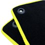 ALFOMBRA A MEDIDA HONDA CIVIC X (2017-PRESENTE) 5PZ RIBETE AMARILLO