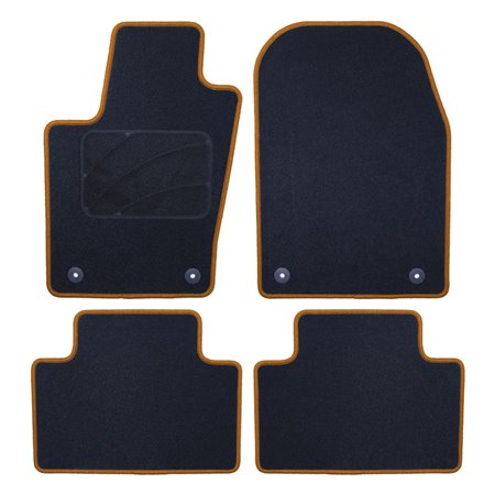 ALFOMBRA A MEDIDA JEEP GRAND CHEROKEE WK2 (2011 -PRESENTE) 5PZ RIBETE AMARILLO