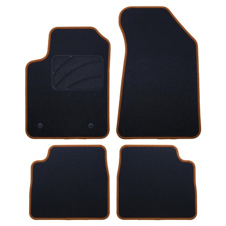 ALFOMBRA A MEDIDA LANCIA DELTA (2008-2014) 5PZ RIBETE AMARILLO