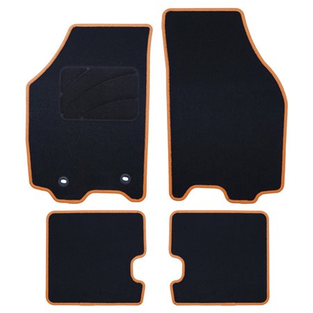 ALFOMBRA A MEDIDA LANCIA YPSILON (2006-2011) 5PZ RIBETE AMARILLO