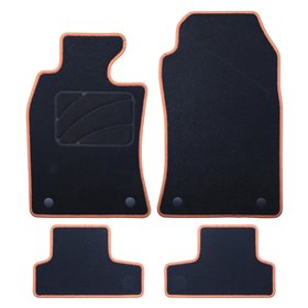 ALFOMBRA A MEDIDA MINI R52 CABRIO (2004-2009) 5PZ RIBETE AMARILLO
