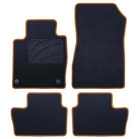 ALFOMBRA A MEDIDA NISSAN JUKE (2019-PRESENTE) 5 RIBETE AMARILLO