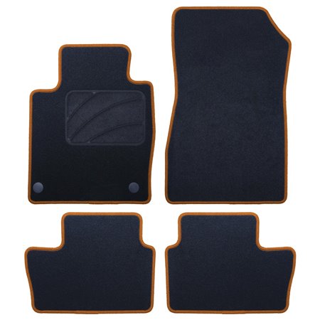 ALFOMBRA A MEDIDA NISSAN JUKE (2019-PRESENTE) 5 RIBETE AMARILLO