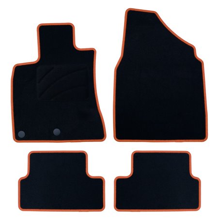 ALFOMBRA A MEDIDA OCC DESIGN NISSAN QASHQAI (2007-2013) 5 PZ NARANJA