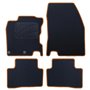 ALFOMBRA A MEDIDA NISSAN QASHQAI (2013-2017) 5PZ RIBETE AMARILLO