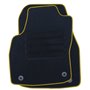 ALFOMBRA A MEDIDA OPEL ASTRA J FAMILIAR, 3 Y 5 PUERTAS (2009-2015) 5PZ RIBETE AMARILLO