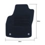 ALFOMBRA A MEDIDA OPEL ASTRA J FAMILIAR, 3 Y 5 PUERTAS (2009-2015) 5PZ RIBETE AMARILLO
