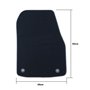 ALFOMBRA A MEDIDA OPEL ASTRA J FAMILIAR, 3 Y 5 PUERTAS (2009-2015) 5PZ RIBETE AMARILLO