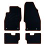 ALFOMBRA A MEDIDA OPEL CORSA D (2006-2014) 5PZ RIBETE NARANJA