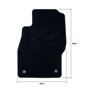 ALFOMBRA A MEDIDA OPEL CORSA D (2006-2014) 5PZ RIBETE NARANJA