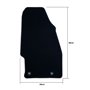 ALFOMBRA A MEDIDA OPEL CORSA D (2006-2014) 5PZ RIBETE NARANJA