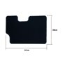 ALFOMBRA A MEDIDA OPEL CORSA D (2006-2014) 5PZ RIBETE NARANJA