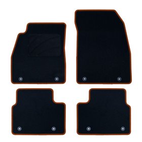 ALFOMBRA A MEDIDA OPEL INSIGNIA (2808-2817) 5PZ RIBETE NARANJA