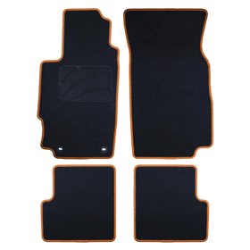 ALFOMBRA A MEDIDA PEUGEOT 406 SEDAN Y FAMILIAR (1995-2004) 5PZ O CP RIBETE AMARILLO