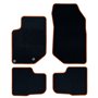 ALFOMBRA A MEDIDA PEUGEOT 2008 (2019-PRESENTE) 5PZ RIBETE NARANJA