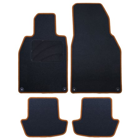 ALFOMBRA A MEDIDA PORSCHE 911 992 (2019 - ) 5 PZ RIBETE AMARILLO